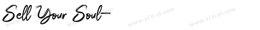 Sell Your Soul字体转换